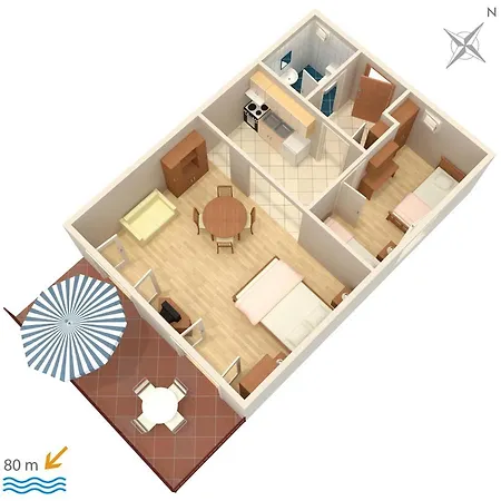 By The Sea Mavarstica, Ciovo - 1108 Apartament *